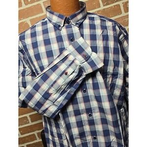UNTUCKit Men's‎ Shirt XXL Regular Long Sleeve Button-down Patriotic Gingham Dad